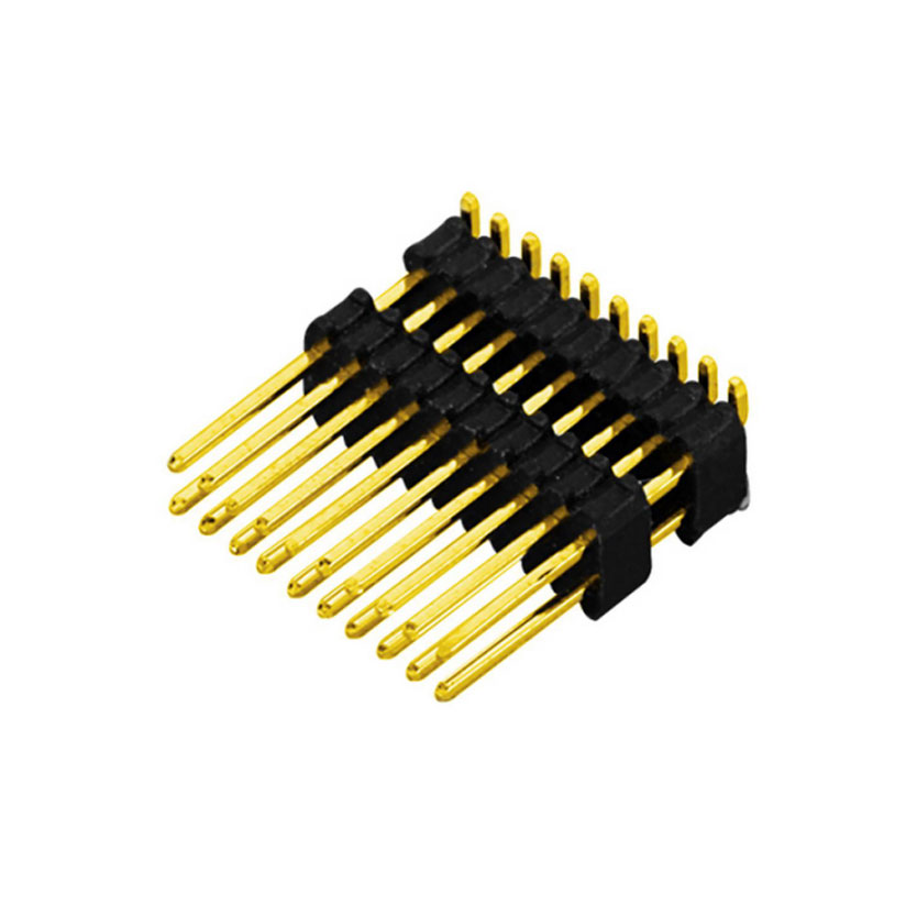 0.8mm Pin header H1.38, Dual Row Dual Body SMT Type